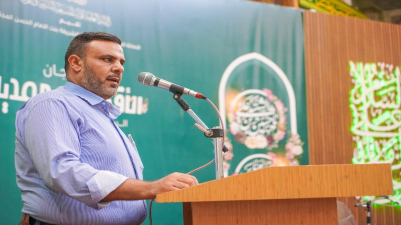 أقامت الأمانة الخاصة لمزار العلوية الشريفة بنت الامام الحسن عليهما السلام/ شعبة القرآن الكريم محفلاً قرآنياً