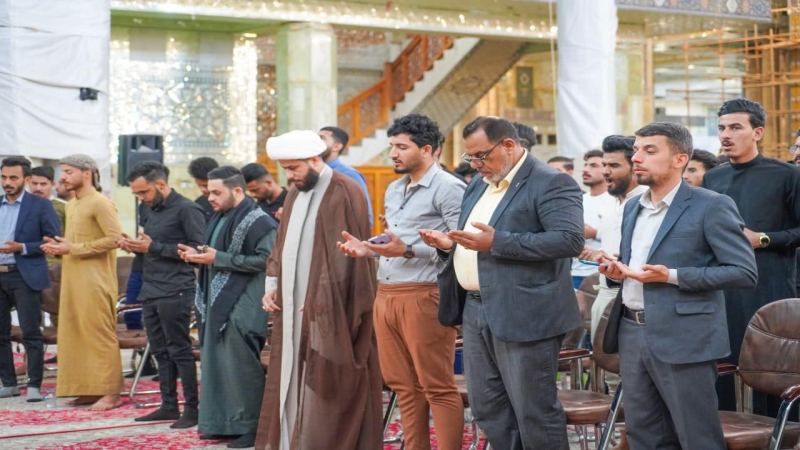 أقامت الأمانة الخاصة لمزار العلوية الشريفة بنت الامام الحسن عليهما السلام/ شعبة القرآن الكريم محفلاً قرآنياً