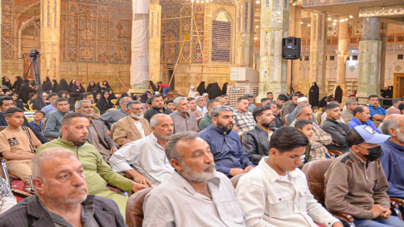 تستمر اقامة المحاضرات الدينية المباركة في رواق الإمام الحسن