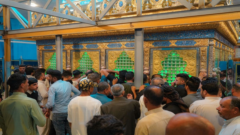 حركة الزائرين في مزار السيدة الشريفة بنت الامام الحسن المجتبى (عليهما السلام)