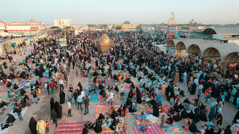 حركة الزائرين في مزار السيدة الشريفة بنت الامام الحسن المجتبى (عليهما السلام)