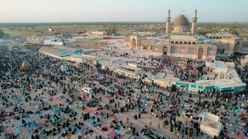 حركة الزائرين في مزار السيدة الشريفة بنت الامام الحسن المجتبى (عليهما السلام)
