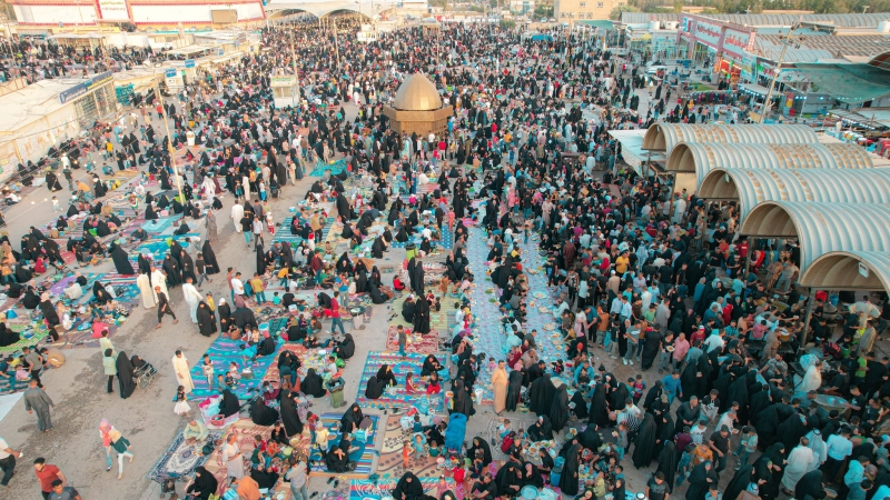 حركة الزائرين في مزار السيدة الشريفة بنت الامام الحسن المجتبى (عليهما السلام)