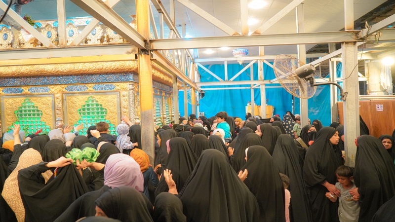 حركة الزائرين في مزار السيدة الشريفة بنت الامام الحسن المجتبى (عليهما السلام)