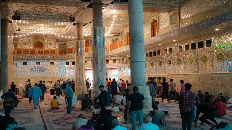 حركة الزائرين في مزار السيدة الشريفة بنت الامام الحسن المجتبى (عليهما السلام)