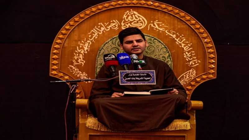 لَيَالِي الْمُصَاب تَحِلُّ فِي حَرَمِ السيدة الشريفة بنت الحسن المجتبى (ع) أحياءا لِشَهَادَة أَمِيرَ الْمُؤْمِنِينَ (ع)