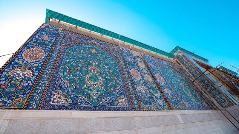 بالصور : جمال الهندسة المعمارية , ملامح من الابداع ودقة في التصميم وبراعة التنفيد تجسدت في #مرقد_العلوية_الشريفة_بنت_الامام_الحسن_المجتبى (ع)