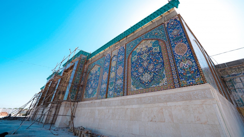 بالصور : جمال الهندسة المعمارية , ملامح من الابداع ودقة في التصميم وبراعة التنفيد تجسدت في #مرقد_العلوية_الشريفة_بنت_الامام_الحسن_المجتبى (ع)