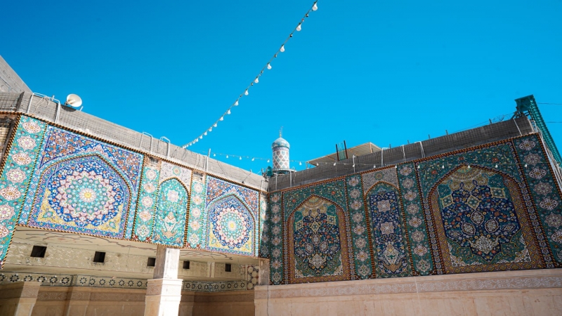بالصور : جمال الهندسة المعمارية , ملامح من الابداع ودقة في التصميم وبراعة التنفيد تجسدت في #مرقد_العلوية_الشريفة_بنت_الامام_الحسن_المجتبى (ع)