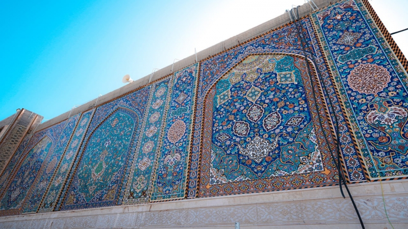 بالصور : جمال الهندسة المعمارية , ملامح من الابداع ودقة في التصميم وبراعة التنفيد تجسدت في #مرقد_العلوية_الشريفة_بنت_الامام_الحسن_المجتبى (ع)