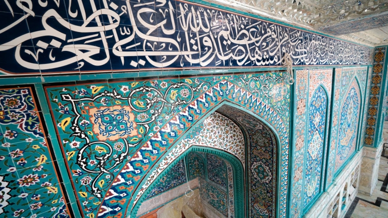 بالصور : جمال الهندسة المعمارية , ملامح من الابداع ودقة في التصميم وبراعة التنفيد تجسدت في #مرقد_العلوية_الشريفة_بنت_الامام_الحسن_المجتبى (ع)