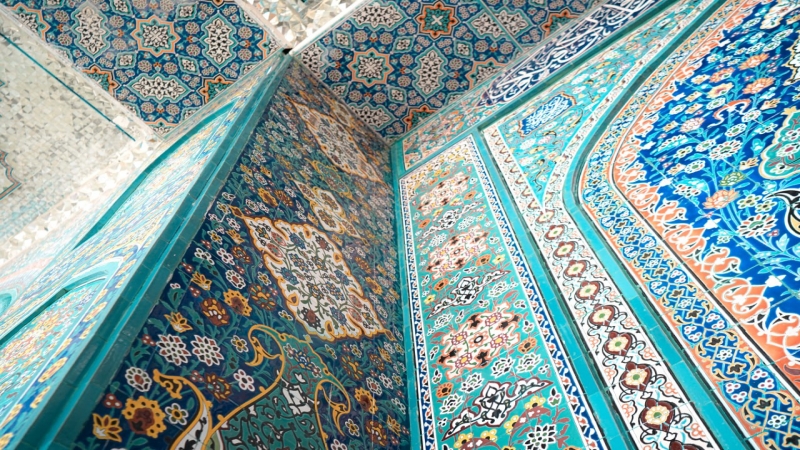 بالصور : جمال الهندسة المعمارية , ملامح من الابداع ودقة في التصميم وبراعة التنفيد تجسدت في #مرقد_العلوية_الشريفة_بنت_الامام_الحسن_المجتبى (ع)