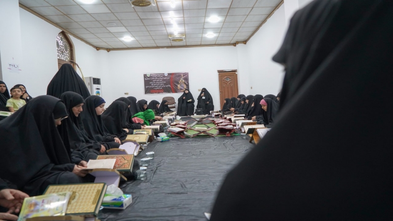 جلسة قرآنية ومجلس عزاء بذكرى استشهاد الإمام الجواد(ع) في رحاب طبيبة المعلولين