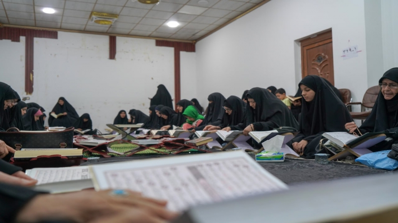جلسة قرآنية ومجلس عزاء بذكرى استشهاد الإمام الجواد(ع) في رحاب طبيبة المعلولين