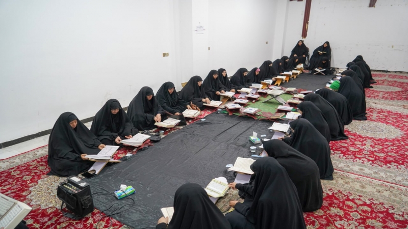 جلسة قرآنية ومجلس عزاء بذكرى استشهاد الإمام الجواد(ع) في رحاب طبيبة المعلولين