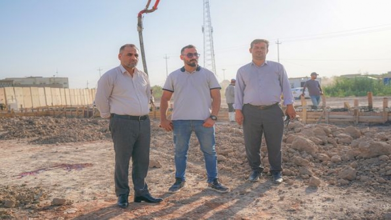 الأمانة الخاصة تباشر بأنشاء مجمعاً مخزنياً بمواصفاتٍ فنية عالية