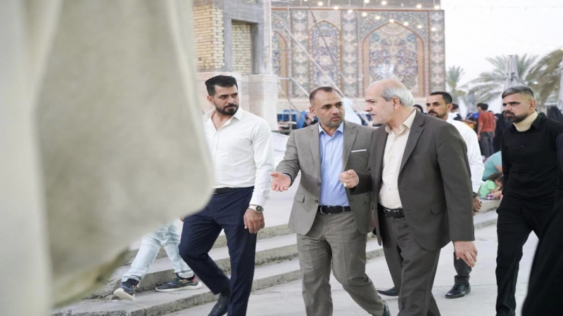 جولة ميدانية تفقديه يجريها نائب الأمين العام للمزارات الشريفة في مرقد طبيبة المعلولين