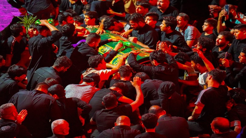 التشيع الرمزي لنعش العلوية الشريفة فاطمة بنت الامام الحسن المجتبى (ع)
