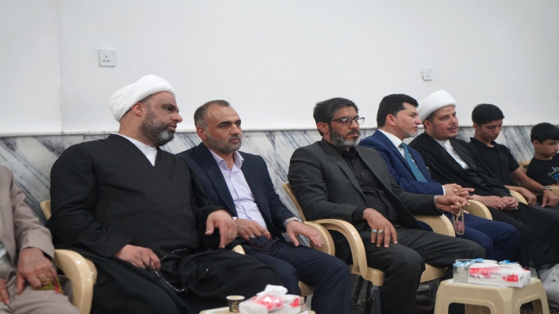 وفد من الأمانة العامة للمزارات الشيعية الشريفة والأمانة الخاصة لمرقد الشريفة بنت الحسن (ع) يحضر مجلس عزاء آية الله المحقق الكبير سماحة السيد محمد مهدي