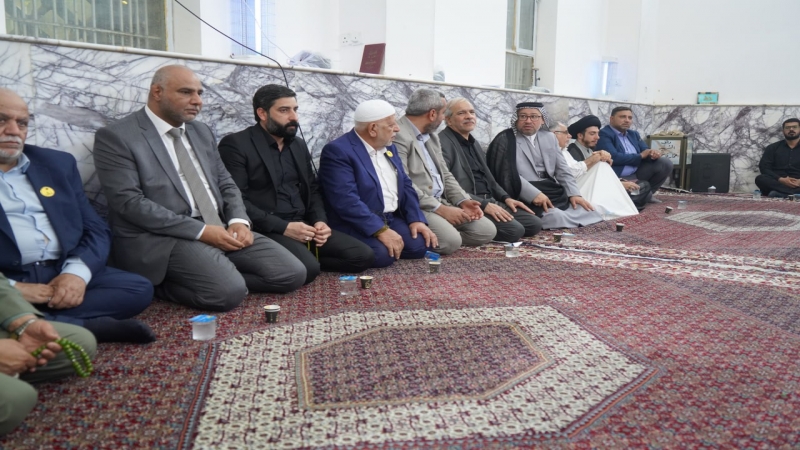 وفد من الأمانة العامة للمزارات الشيعية الشريفة والأمانة الخاصة لمرقد الشريفة بنت الحسن (ع) يحضر مجلس عزاء آية الله المحقق الكبير سماحة السيد محمد مهدي