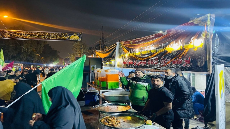 موكب العلوية الشريفة بنت الحسن (ع) في ارض الجوادين