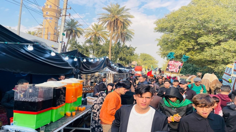 موكب العلوية الشريفة بنت الحسن (ع) في ارض الجوادين