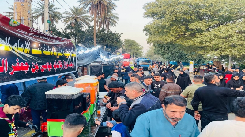 موكب العلوية الشريفة بنت الحسن (ع) في ارض الجوادين