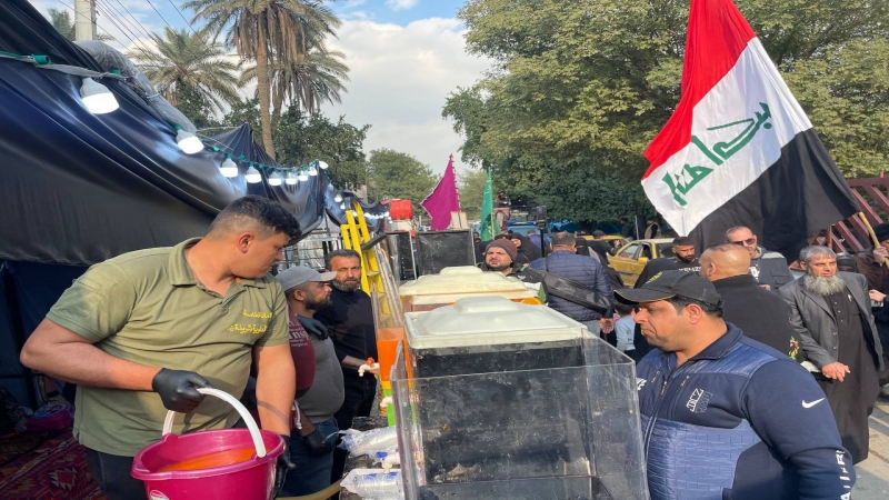 موكب العلوية الشريفة بنت الحسن (ع) في ارض الجوادين