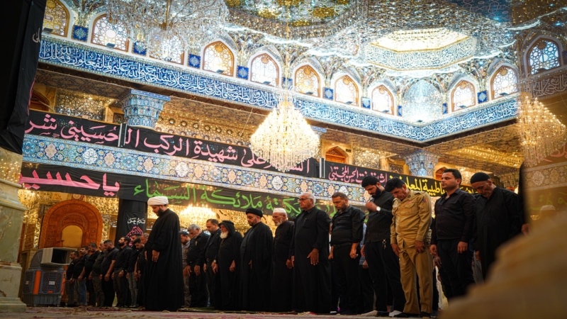 صلاة الجماعة العبادية في حرم السيدة شريفة بنت الامام الحسن المجتبى(عليهما السلام)