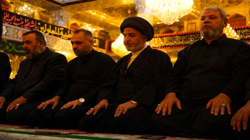 صلاة الجماعة العبادية في حرم السيدة شريفة بنت الامام الحسن المجتبى(عليهما السلام) بإمامة سماحة الشيخ حيدر الجبوري (دام توفيقه)