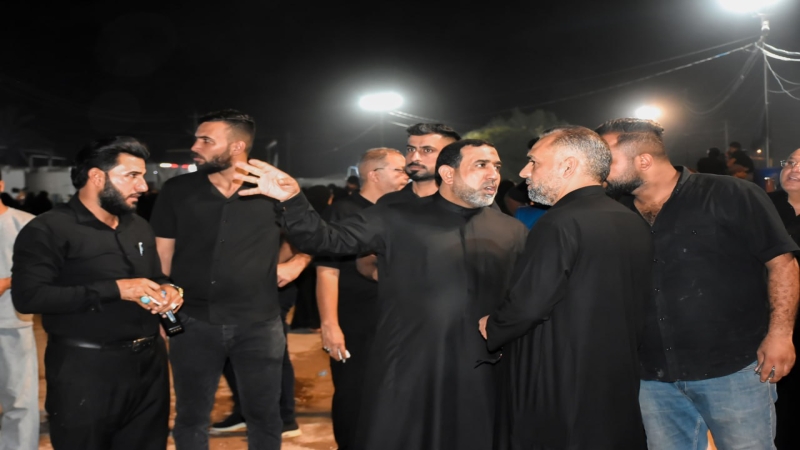 اجرى الامين الخاص للمرقد المبارك المهندس مناضل علي حسن ونائبه الحاج علاء لطيف السيلاوي جولة ميدانية تفقدية في مرقد الشريف بنت الامام الحسن المجتبى (ع)