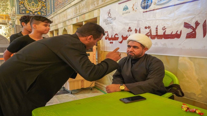 الْأَمَانَة الْخَاصَّة تَنْشُر محطات الإستفتاءات الشَّرْعِيَّة خِدْمَة لزوار أَبِي الْأَحْرَار الْإِمَام الْحُسَيْن