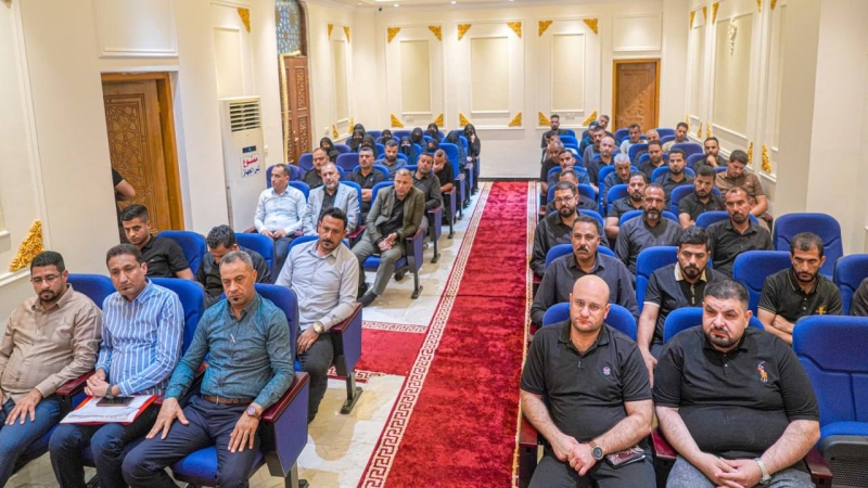 ضمن جولاته التفقدية زار نائب الأمين العام للمزارات الشيعية الشريفة رئيس مهندسين أقدم الأستاذ محمد عباس شنون مزار العلوية الشريفة بنت الإمام الحسن المج