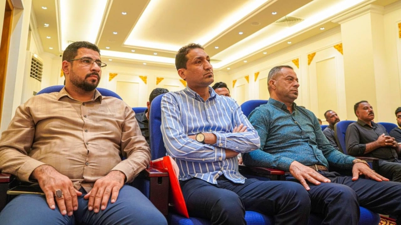 ضمن جولاته التفقدية زار نائب الأمين العام للمزارات الشيعية الشريفة رئيس مهندسين أقدم الأستاذ محمد عباس شنون مزار العلوية الشريفة بنت الإمام الحسن المج