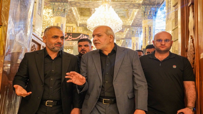 ضمن جولاته التفقدية زار نائب الأمين العام للمزارات الشيعية الشريفة رئيس مهندسين أقدم الأستاذ محمد عباس شنون مزار العلوية الشريفة بنت الإمام الحسن المج