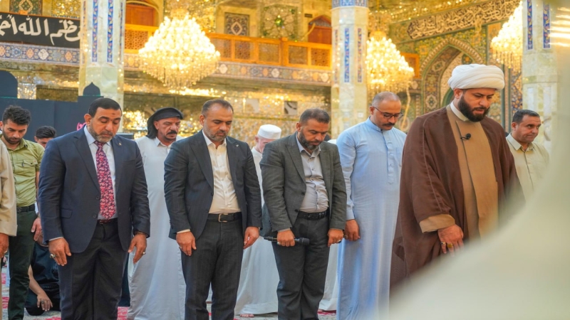 صلاة الجماعة العبادية في حرم السيدة الشريفة بنت الامام الحسن المجتبى(عليهما السلام) بإمامة سماحة الشيخ حسن السيلاوي (دام توفيقه)