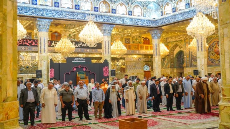 صلاة الجماعة العبادية في حرم السيدة الشريفة بنت الامام الحسن المجتبى(عليهما السلام) بإمامة سماحة الشيخ حسن السيلاوي (دام توفيقه)