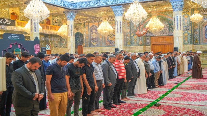 صلاة الجماعة العبادية في حرم السيدة الشريفة بنت الامام الحسن المجتبى(عليهما السلام) بإمامة سماحة الشيخ حسن السيلاوي (دام توفيقه)