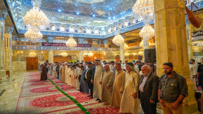صلاة الجماعة العبادية في حرم السيدة الشريفة بنت الامام الحسن المجتبى(عليهما السلام) بإمامة سماحة الشيخ حسن السيلاوي (دام توفيقه)