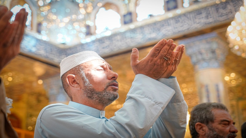 الاجواء الايمانية في حرم السيدة الشريفة بنت لامام الحسن المجتبى(عليهما السلام)