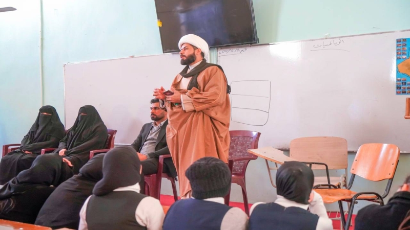 تستمر الأمانة الخاصة لمرقد العلوية الشريفة بنت الحسن (ع) بمشروع التبليغ الديني والاخلاقي وتعليم المفاهيم القرآنية في مدارس المحافظة