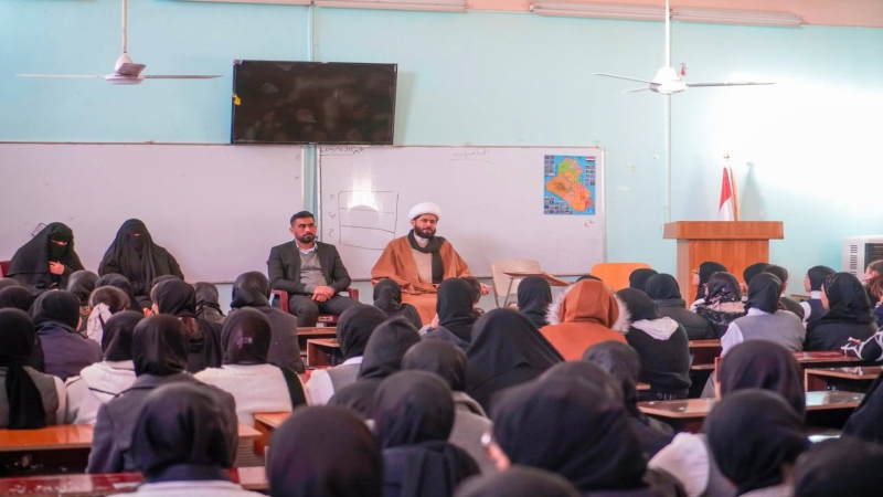 تستمر الأمانة الخاصة لمرقد العلوية الشريفة بنت الحسن (ع) بمشروع التبليغ الديني والاخلاقي وتعليم المفاهيم القرآنية في مدارس المحافظة