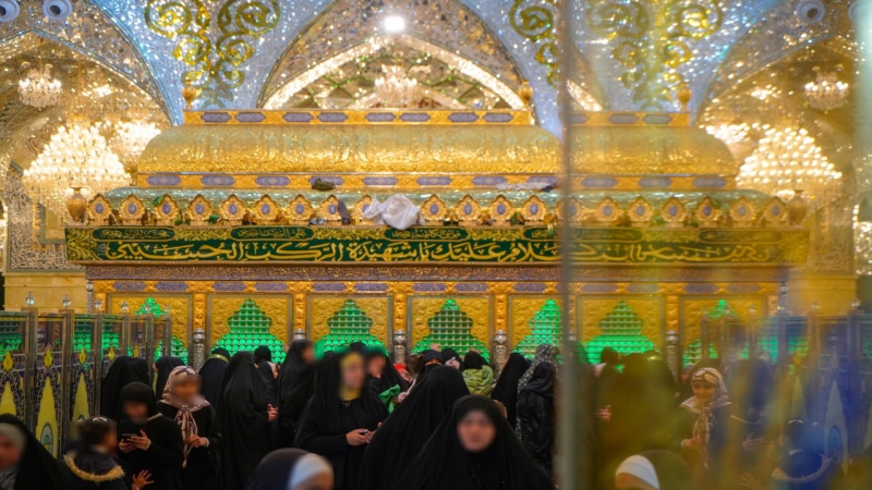 حركة الزائرين في مزار العلوية الشريفة بنت الامام الحسن المجتبى (عليهما السلام)