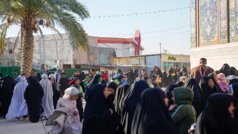 حركة الزائرين في مزار العلوية الشريفة بنت الامام الحسن المجتبى (عليهما السلام)