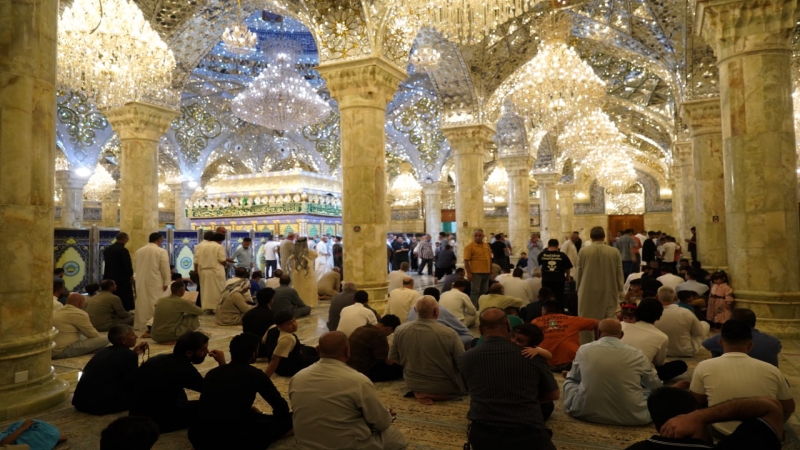 اجواء الزيارة من ضريح السيدة الشريفة بنت الامام الحسن المجتبى (عليها السلام) في ايام عيد الاضحى المبارك