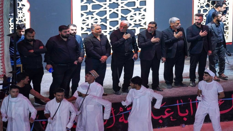 نزول موكب وهيئة شباب فاطمة الزهراء (ع) الى مرقد الشريفة بنت الامام الحسن المجتبى (عليهما السلام)