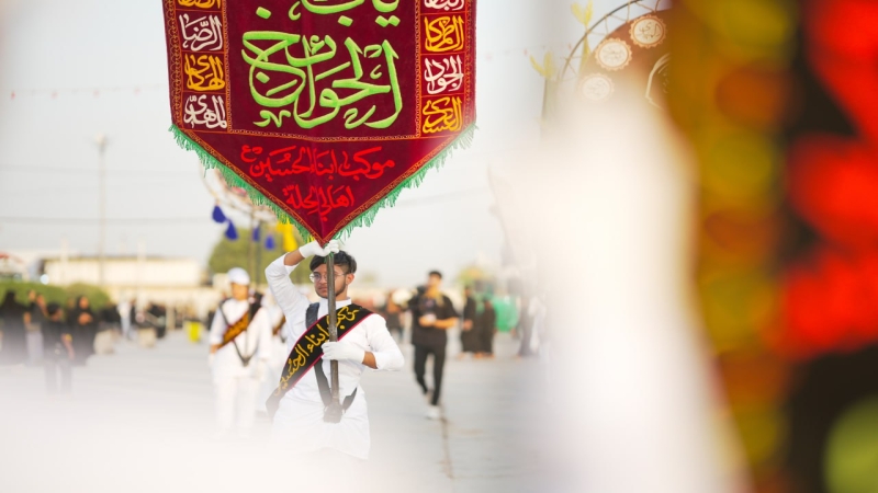 استمرار توافد المواكب المعزية لمرقد شهيدة الركب الحسيني العلوية الشريفة بنت الامام الحسن المجتبى (ع)بذكرى استشهادها (سلام الله عليهم ) اعظم الله اجور