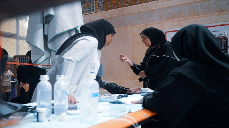 المفرزة الطبية في المرقد الشريف