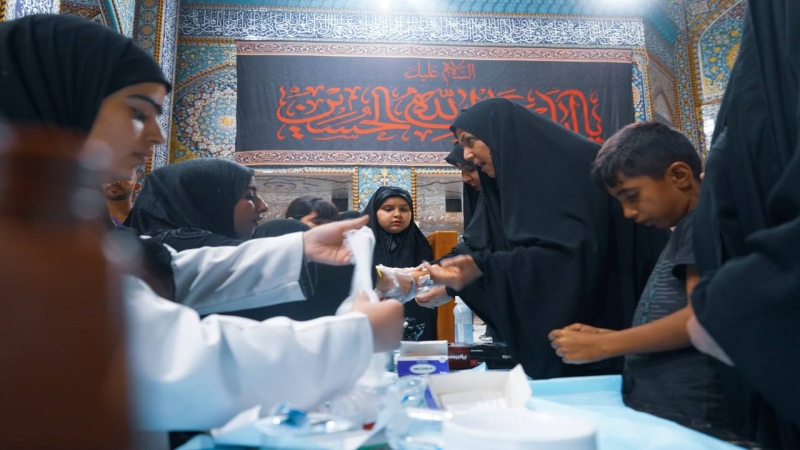 المفرزة الطبية في المرقد الشريف