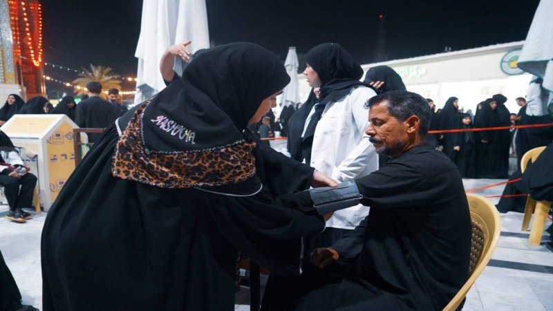 المفرزة الطبية في المرقد الشريف